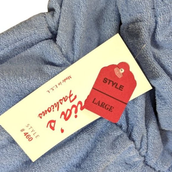 NWT Vintage Terrycloth Romper Jumper Gloria's Fashions Coverup Blue - Large - Picture 10 of 12